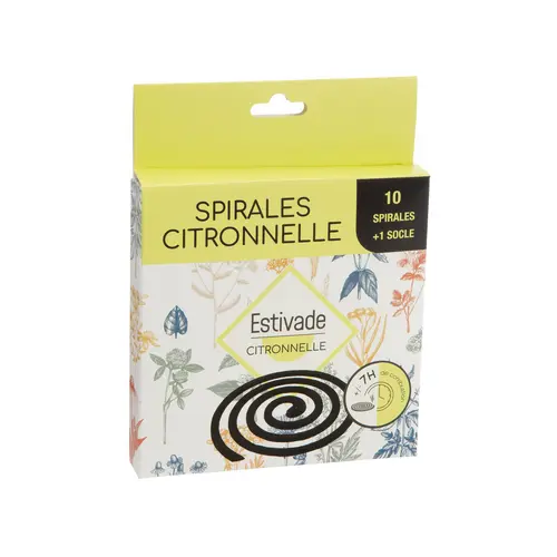 Pour mieux équiper votre jardin:Recharge spirales citronnelle coloris noir Denis & Fils - 5 sachets