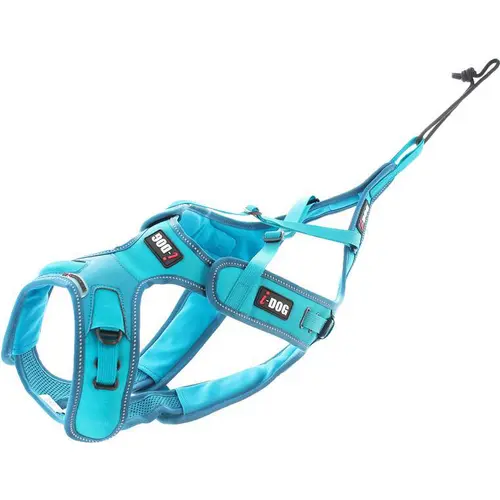 Pour mieux aménager votre jardin:Harnais pour chien coloris bleu canicross réglable I-Dog X-Back Phoenix ALM - Taille XXS