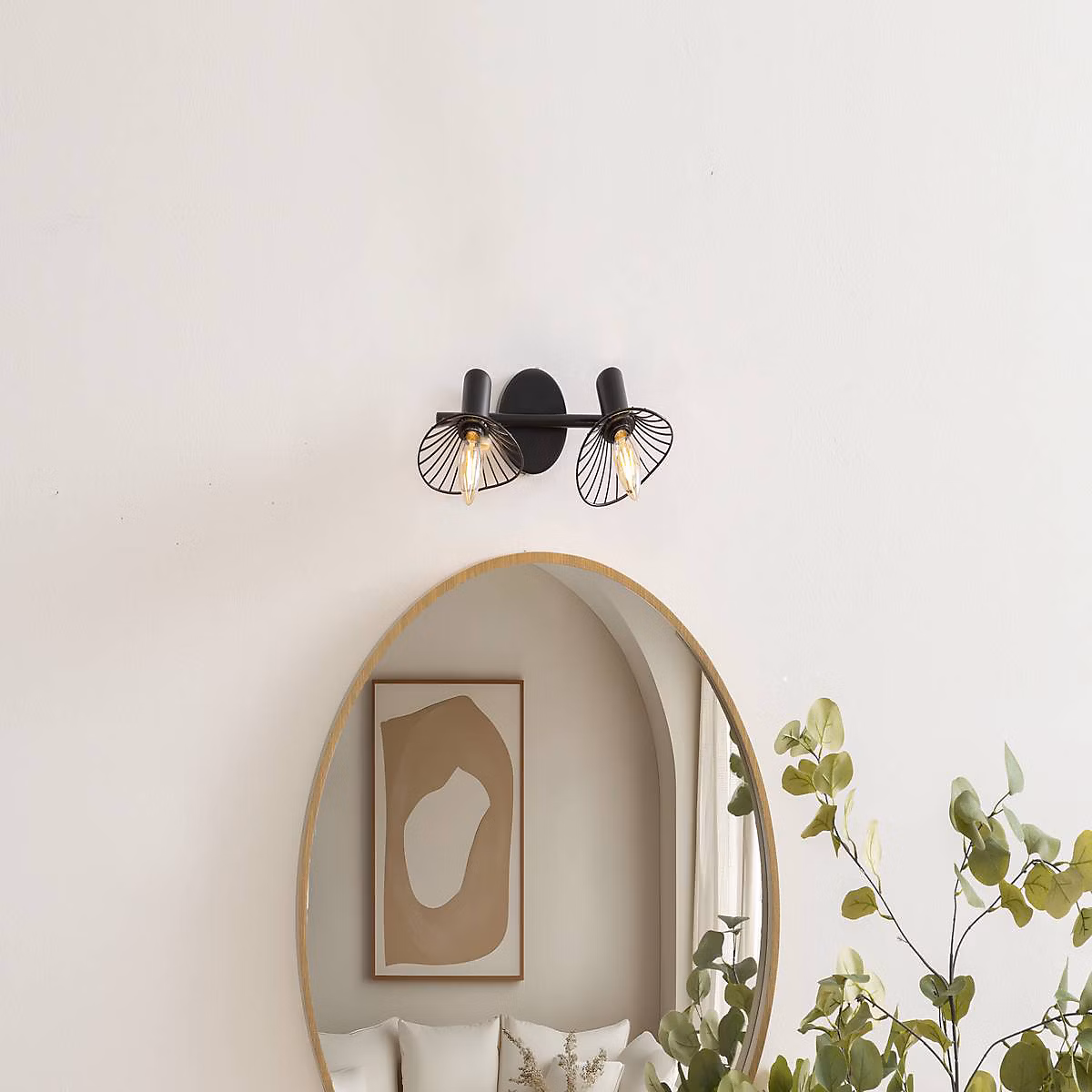 Applique murale/plafonnier Adelia noir 28x12 – 5cm, Atmosphera Créateur d'intérieur