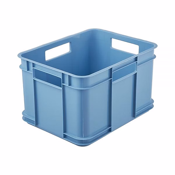 Caisse de Rangement en plastique recyclé 16 litres – Bleu Outremer