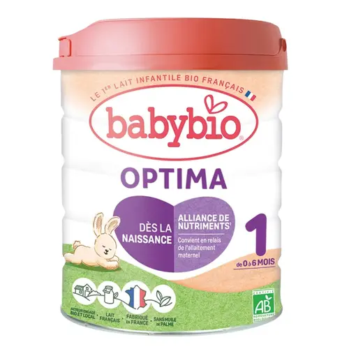 Jardin à organiser:BABYBIO Optima 1 de 0 à 6 mois – 800 gr