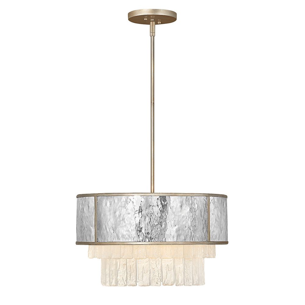 Luminaire et éclairage intérieur – Elstead Hinkley Reverie Plafonnier Suspension Cylindrique Or Champagne