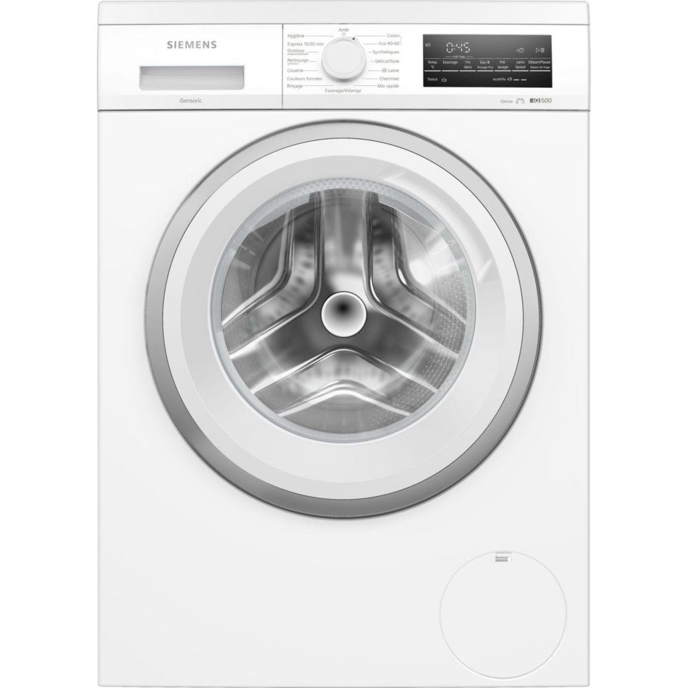 Siemens Lave linge hublot wu14ut60fr - 9 kg - 1400 tr/min - classe a - moteur induction