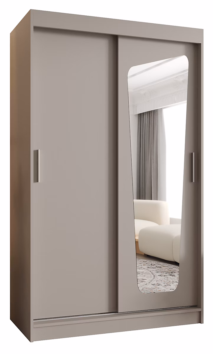 Armoire MOKA à portes coulissantes H. 200 x L. 120 x P. 62 – 2 portes