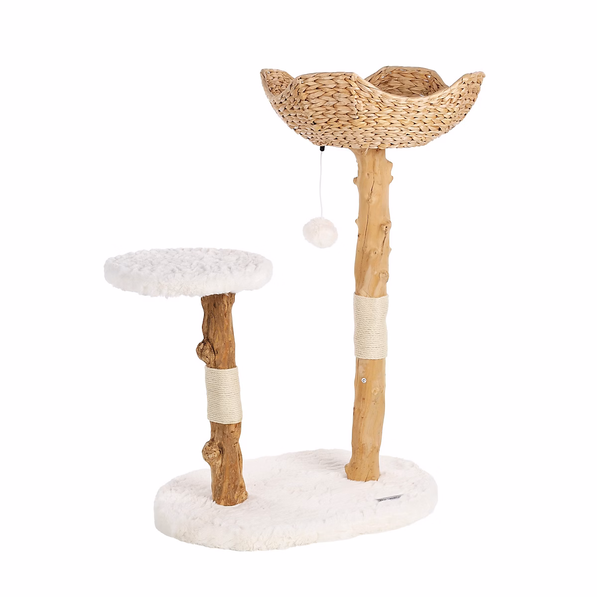 Arbre a chat design avec corde et panier – Réf. NZQDMUBQT7368098598