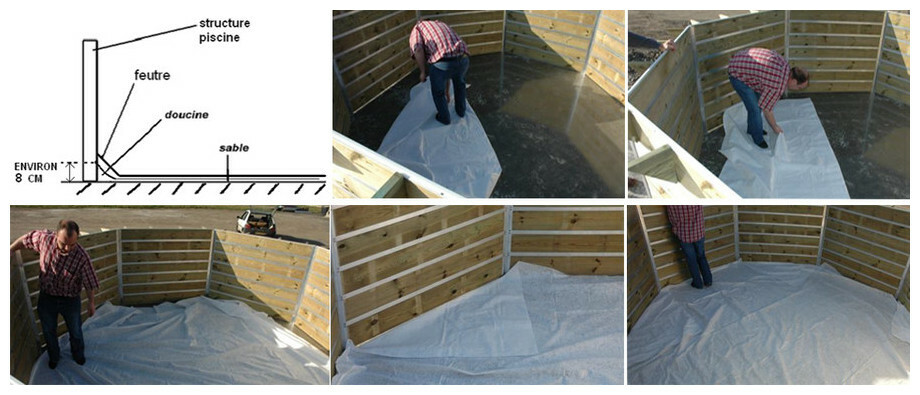 Piscine waterclip fugua 590 x 420 x 129 cm