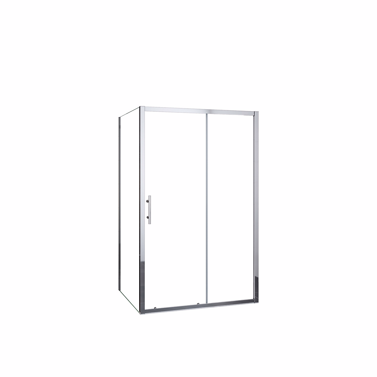 Cabine de douche 140 × 90 × 190 cm | Porte coulissante + paroi latérale – Étanchéité renforcée – Montage facile