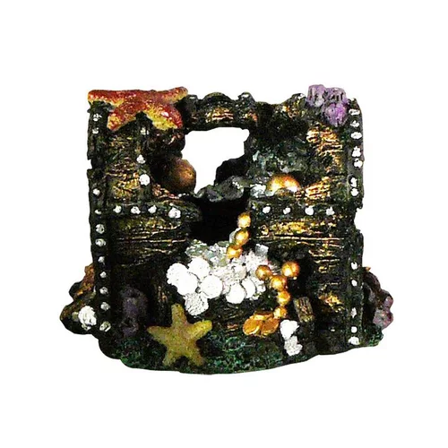 Confort pour le jardin:Déco Led Coffre au trésor Résine 11,5x8x8 cm