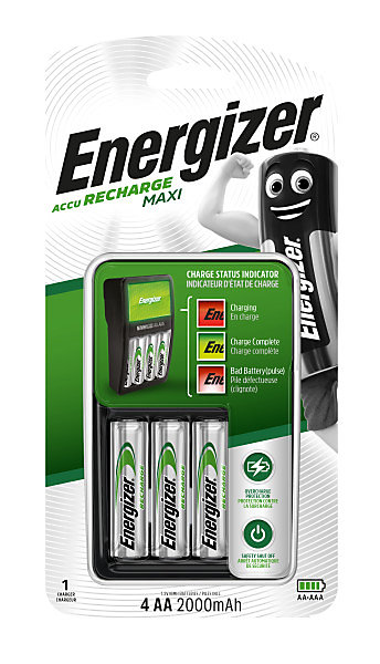Maxi chargeur + 4 aa 2000mah Energizer – Réf. PPUAKAGJR0919749115