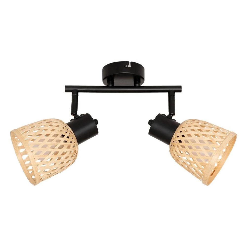 ATMOSPHERA Plafonnier 2 lampes orientables lio 28cm naturel
