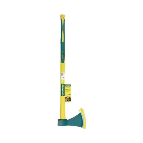 Extérieur loisirs:Hache tout usage à manche novagrip verte/jaune Leborgne - 1,5 kg