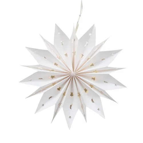 Choix pour le jardin:Décoration étoile papier à suspendre coloris blanc en papier recyclé Gila - Ø 30 cm