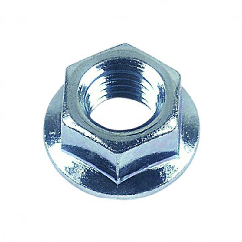 écrou embase cranté cl8 din 6923 zingué – 6 mm