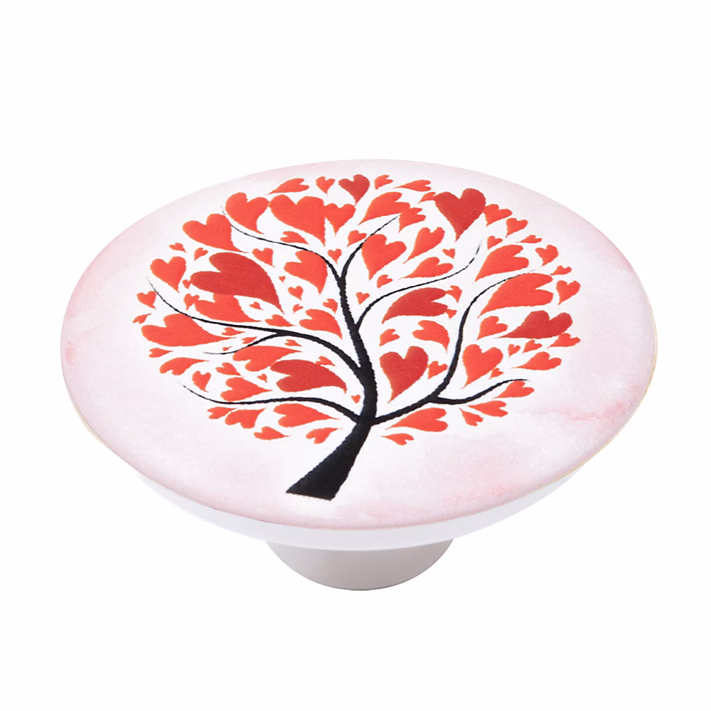 Boutons de meuble Hardwarexchange Lot 36 diam 50 mm ABS motif arbre rouge – Réf. IDGVCVJIG0325877241