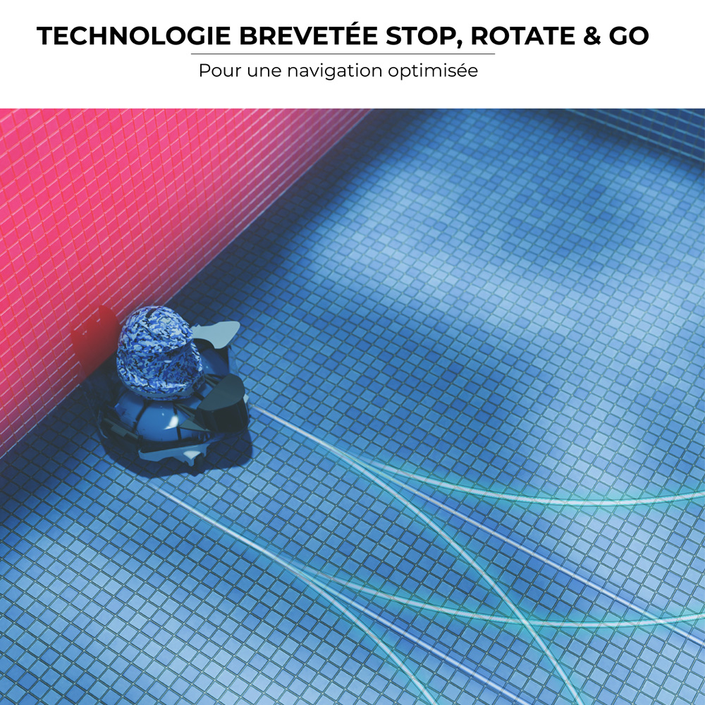 Kokido Marina-X - Robot piscine sans fil 45 min | Stop & Go