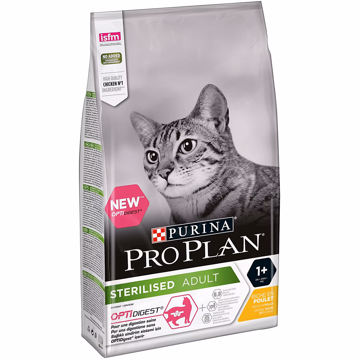 Croquettes pour chat Pro Plan Sterilised Adult Optidigest riche en poulet 1 – 5kg