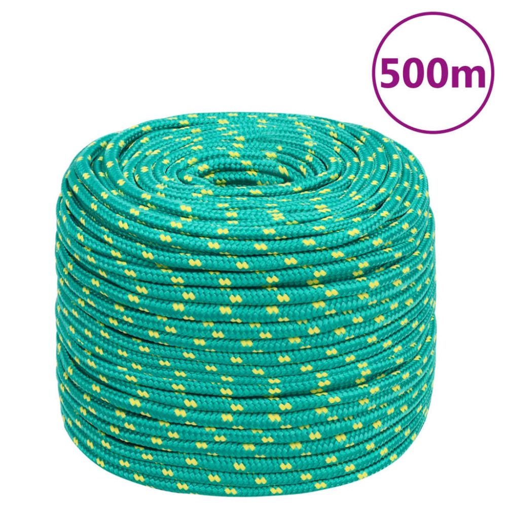 vidaXL Corde de bateau Vert 8 mm 500 m Polypropylène