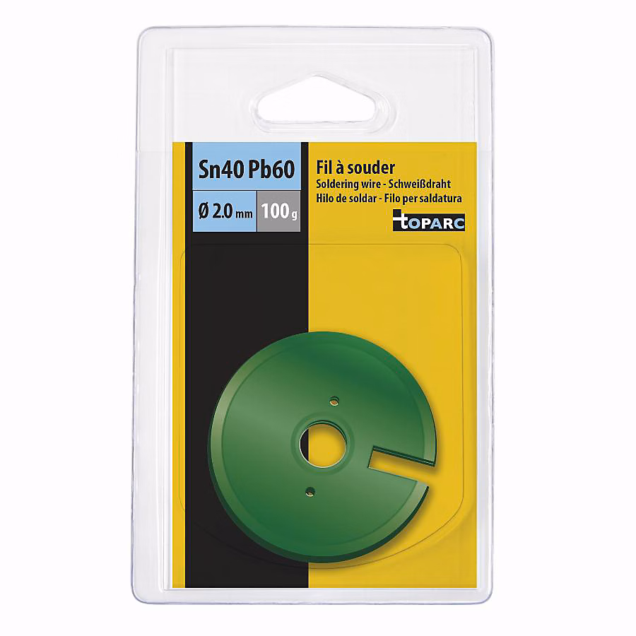 Bobine fil à souder GYS 40% étain 2 mm 100 g – réf. 046627