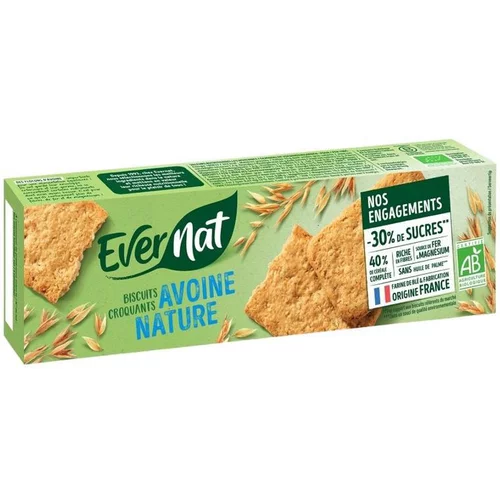 Équipement extérieur:Croquant avoine nature en paquet de 130 g