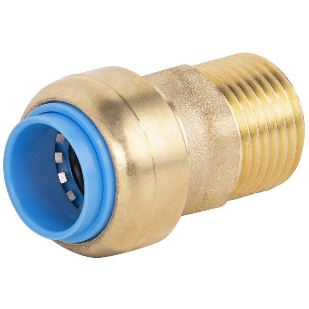 CENTRALE BRICO Raccord droit male 15 x 21 diam 14 mm laiton