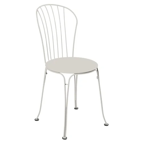 Tendance jardin:Chaise Opera + coloris gris en acier Fermob - 43 x 55 cm
