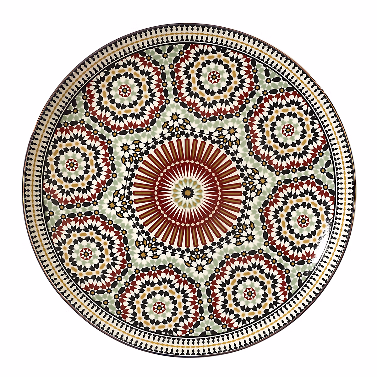 Assiette – HOME DECO FACTORY, Zahra, Multicolore, 26, 5 cm