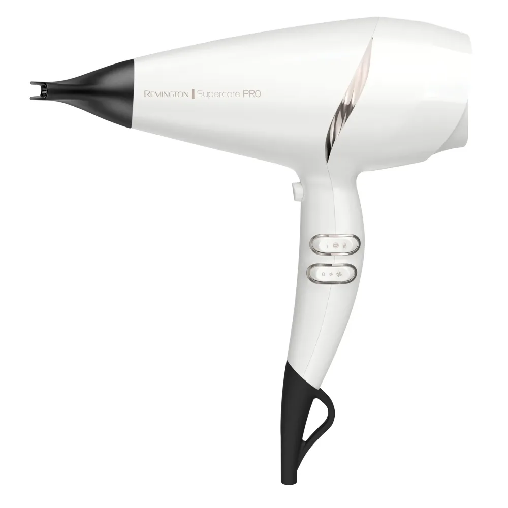 REMINGTON Sèche cheveux avec diffuseur fonction ionique AC7200W - Blanc