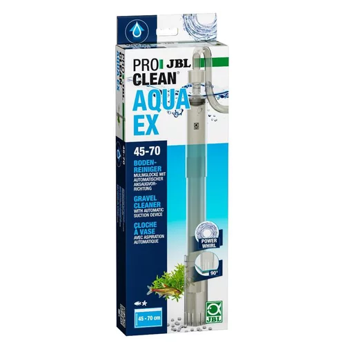 Pour compléter vos extérieurs:Cloche à vase pour aquarium coloris noir JBL ProClean Aquaex set 45-70