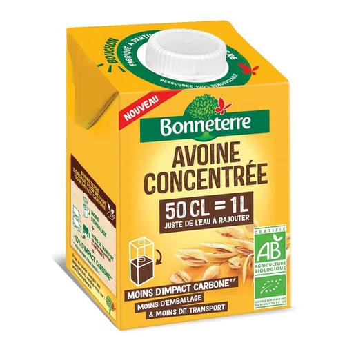 Côté végétal：Boisson avoine concentré Bonneterre - 50 cl