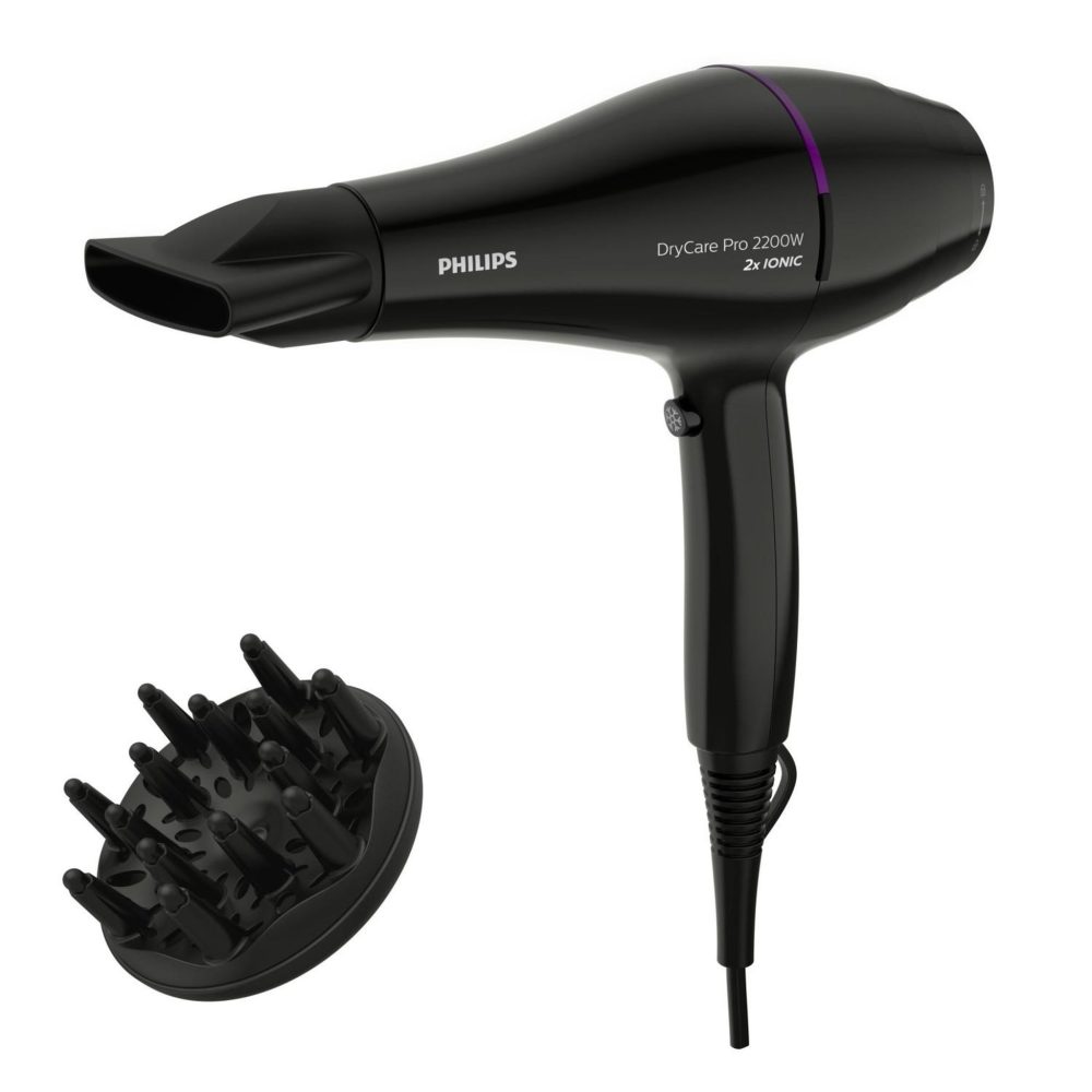 Philips Philips drycare sèche-cheveux pro, moteur ac puissant, 2 200 w de puissance