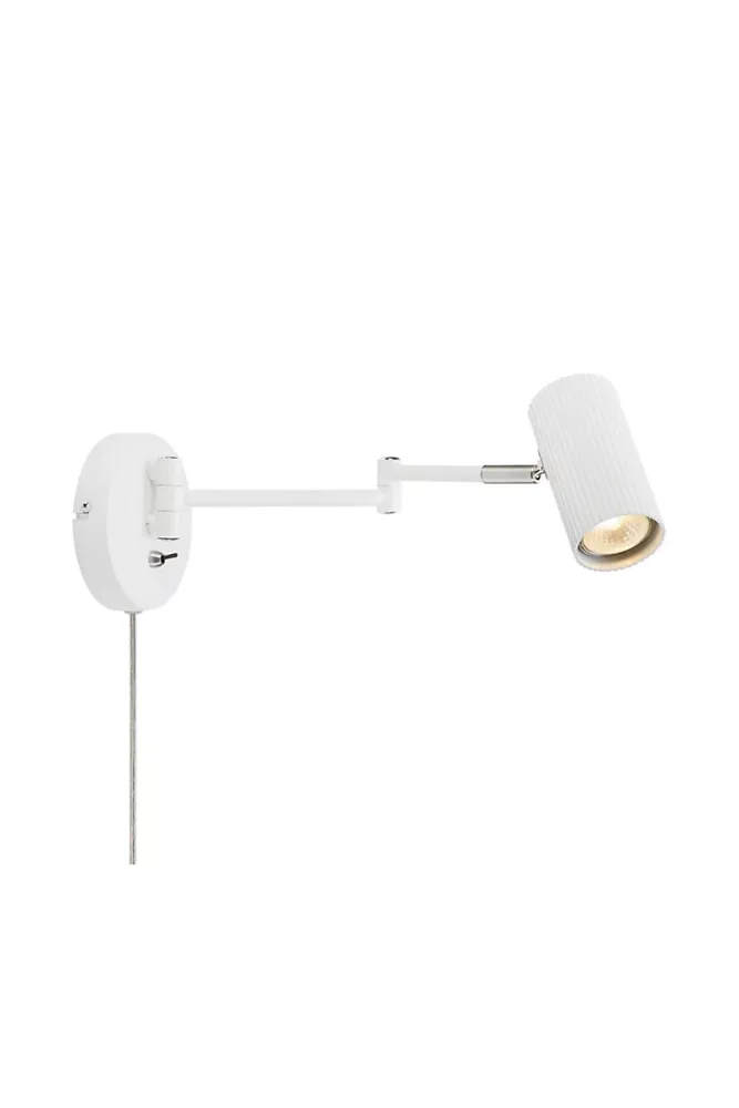 Applique murale GU10 métal blanche orientable avec bras flexible – Markslöjd, Costilla