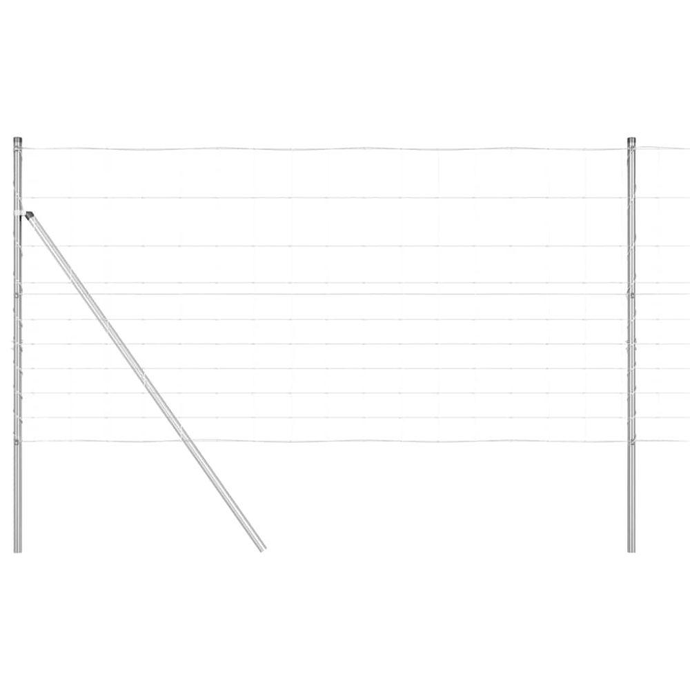 vidaXL Clôture en fil soudé pour sol 50 x 1,2 m Acier galvanisé Maille