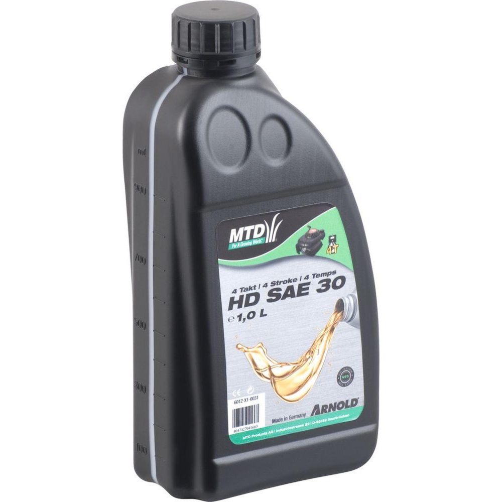 ARNOLD Huile moteur monograde SAE 30 HD pour les moteurs 4 temps des petites machines - 1 l