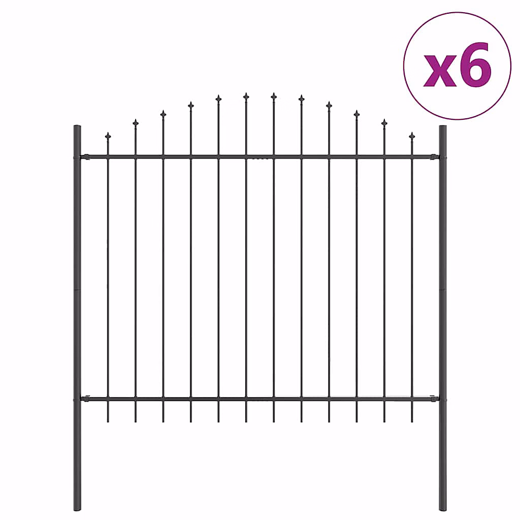 Clôture de jardin WOERDEN 6 pc 170 × 190 cm Gris vidaXL