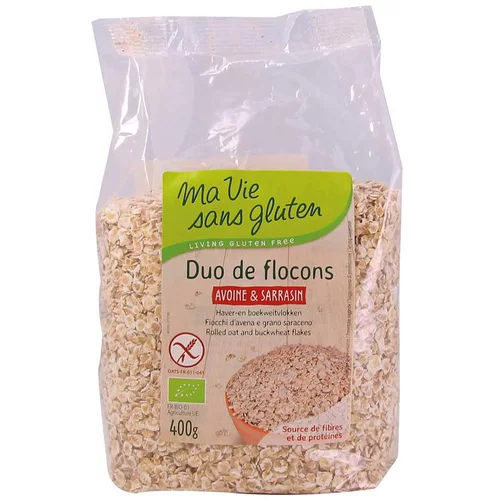 Loisirs jardin：Duo bio de flocons d’Avoine & Sarrasin - 400 gr