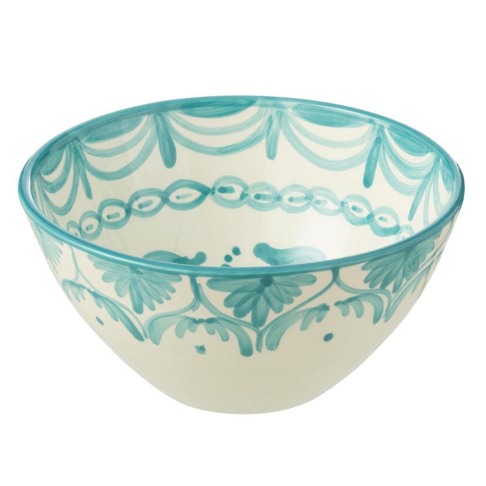 J-LINE Coupelle en céramique granada 22cm bleu aqua