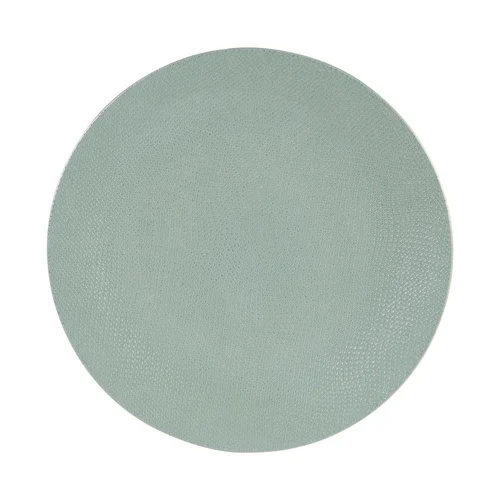 Nature jardin:Assiette plate en grès vert sauge Vesuvio - Ø 27 cm
