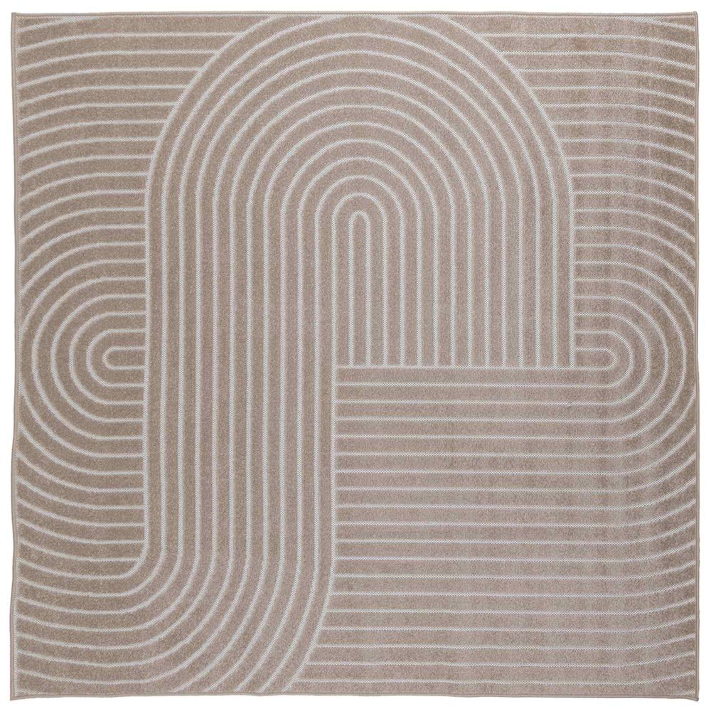 vidaXL Tapis d'intérieur et d'extérieur PALMERAS Beige 200 x 200 cm