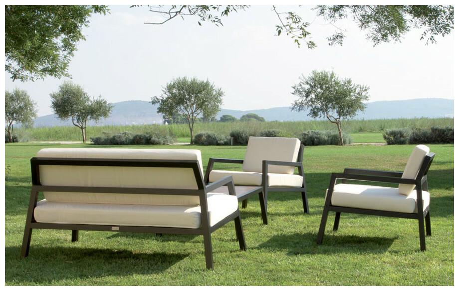 Salon de jardin en aluminium 4 places