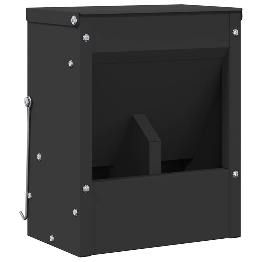 vidaXL Distributeur pour lapins Noir 20 x 12,5 x 25 cm 3 kg