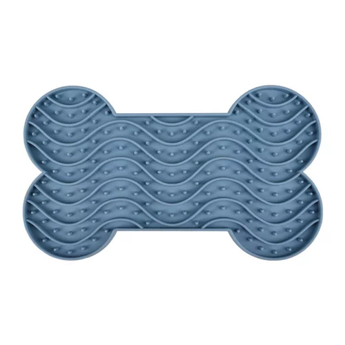 Jardin tout terrain:Tapis à lécher avec ventouses coloris bleu yummee