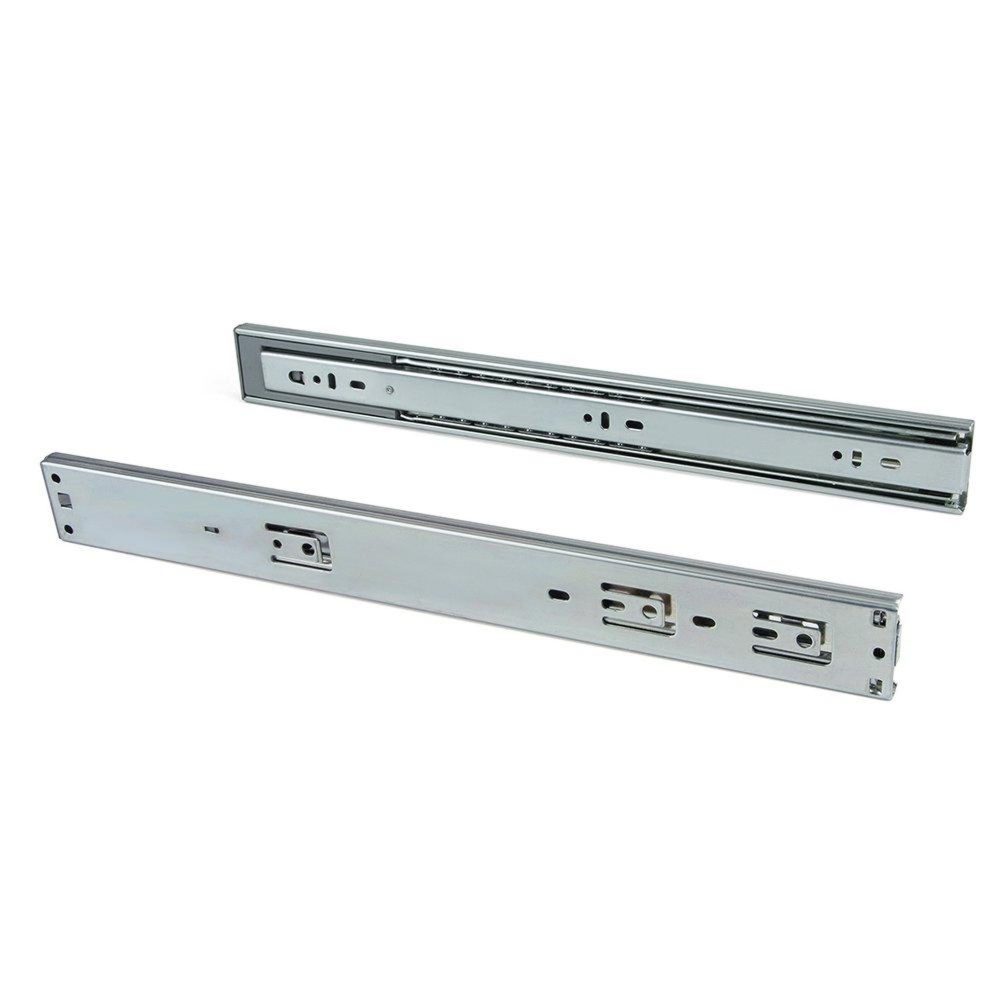 EMUCA SRL Paire de coulisses à billes pour tiroir à sortie totale 45 mm x L 300 mm avec fermeture amortie