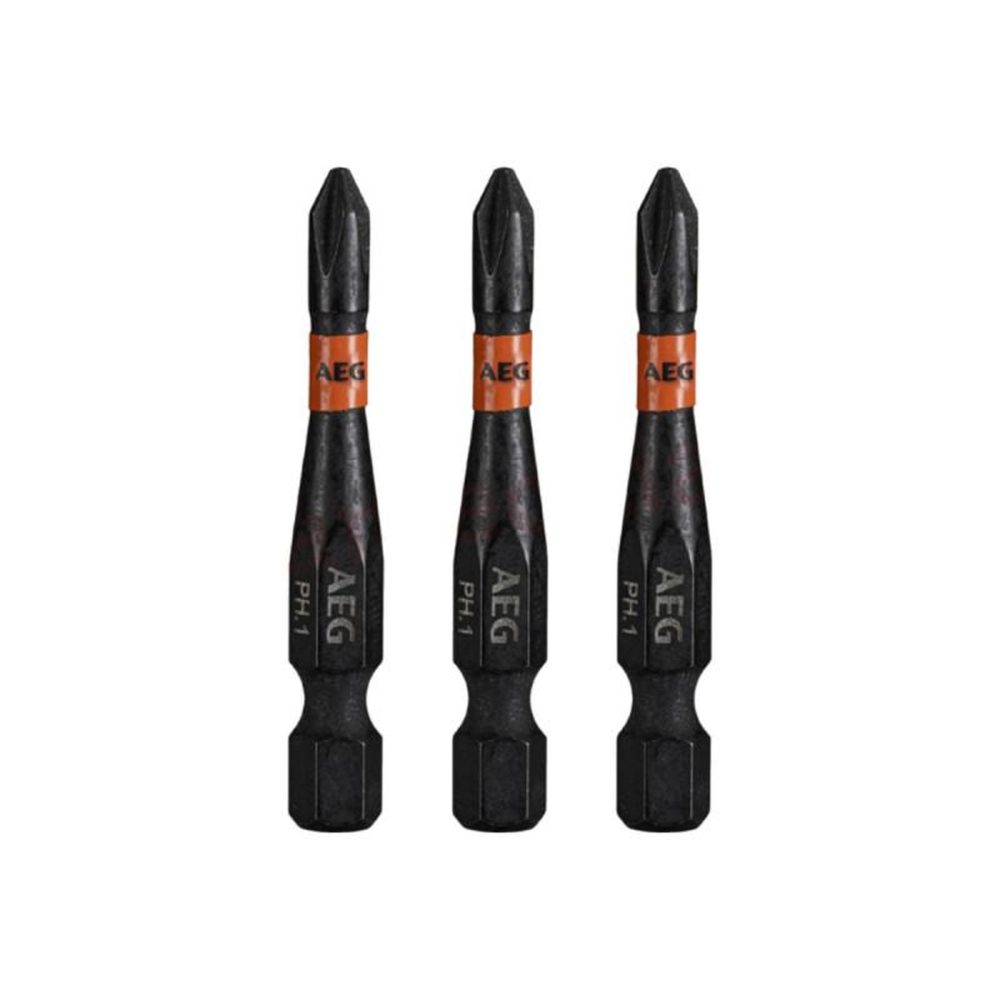 AEG Embouts de vissage balistiques renforcés aeg - 50 mm - 3 pcs - ph2