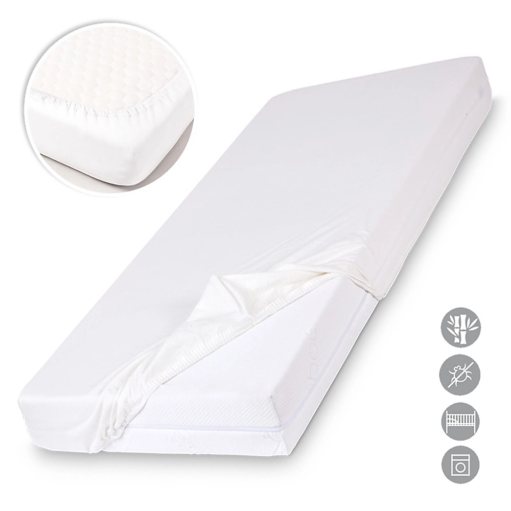Drap Housse Matelas Enfant Fibre Bambou Oeko – tex 60 × 120 Cm