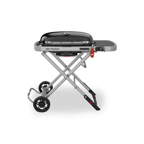 Choix malin：Barbecue gaz Traveler coloris noir en acier émaillé Weber - 94 x 49 x 66 cm