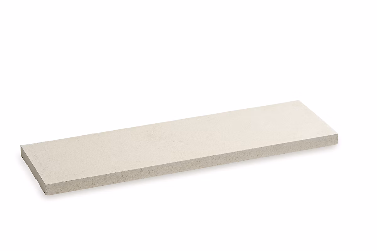 Dessus de muret plat blanc 100 × 30 cm