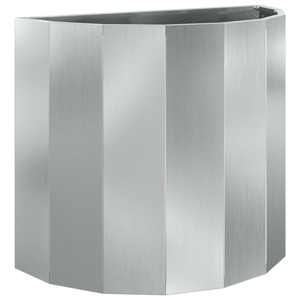 vidaXL Jardinière Argent 60 x 30 x 50 cm Acier galvanisé