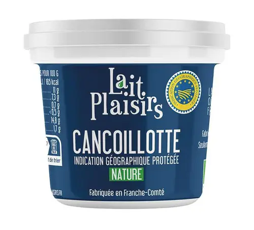 Extérieur fonctionnel:Cancoillotte IGP nature bio Lait Plaisirs - 200 g
