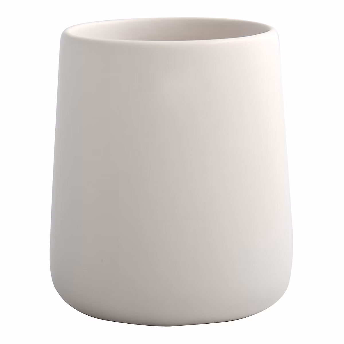 Gobelet MSV Spirella Maonie en céramique coloris blanc mat Ø8 – 5 x H.10 cm