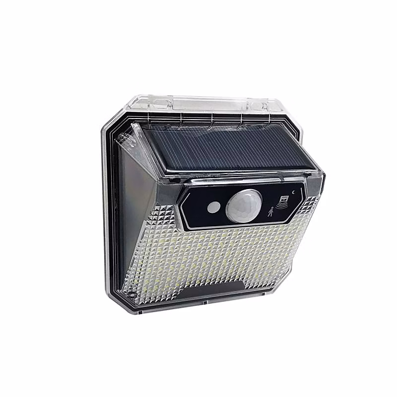 Applique Murale Solaire LED 0.55W IP44 148 Led avec Détecteur de Mouvement – Blanc Froid 6000K, 8000K, SILAMP